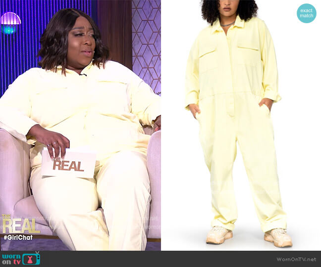Utility Jumpsuit by Wild Fang worn by Loni Love  on The Real