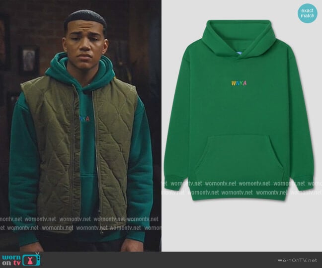 Genesis Hoodie in Emerald by WNKA worn by Daniel Puig on Naomi