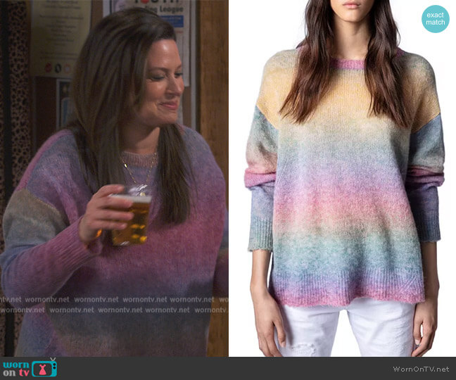 Jen’s space dye sweater on How We Roll