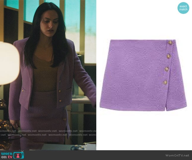 Mini Skirt by Zara worn by Veronica Lodge (Camila Mendes) on Riverdale