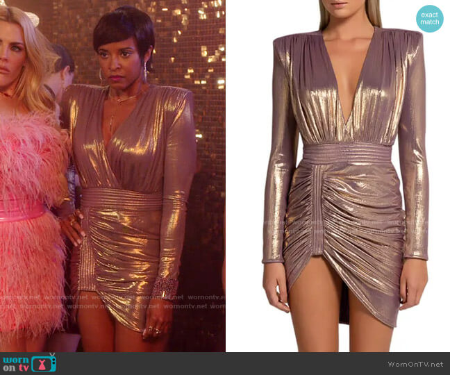 Zhivago Ziggy Dress worn by Wickie Roy (Renée Elise Goldsberry) on Girls5eva