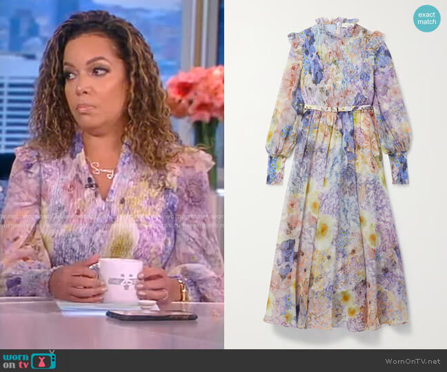 WornOnTV: Sunny’s floral print shirred dress on The View | Sunny Hostin ...