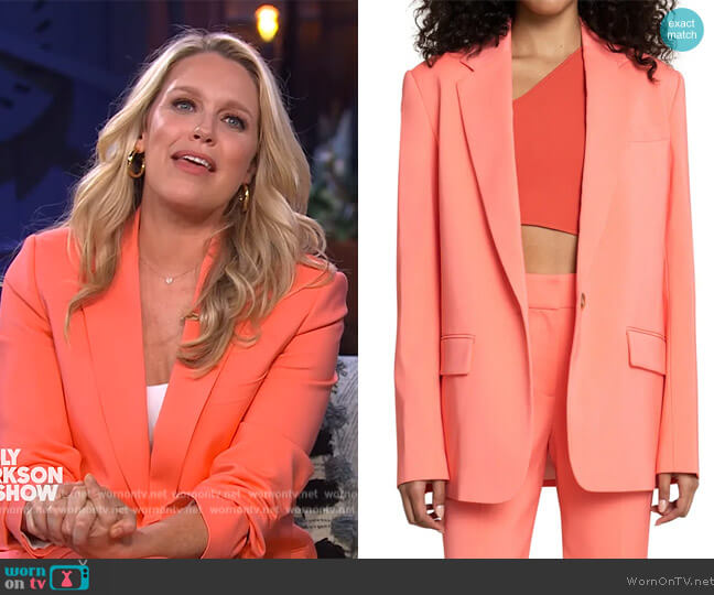 Dakota Jacket and Pants by A.L.C. worn by Jessica St. Clair on The Kelly Clarkson Show