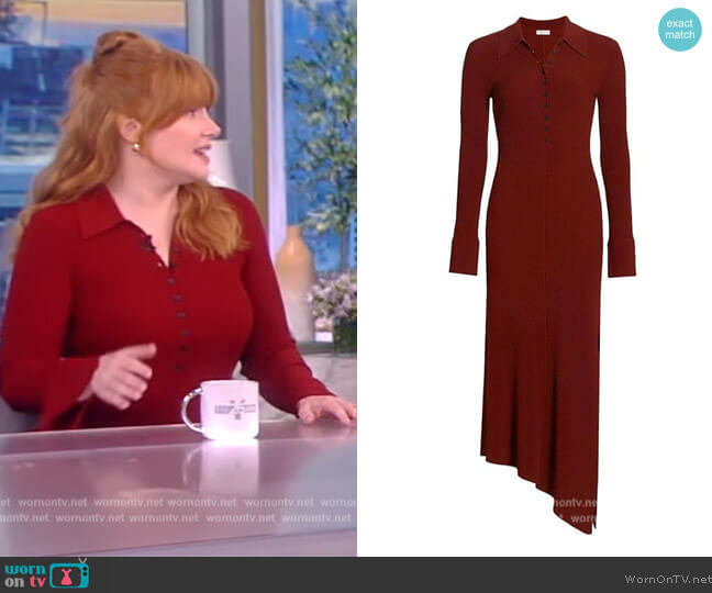  Lance Asymmetric Maxi Polo Dress by A.L.C. worn by Bryce Dallas Howard on The View