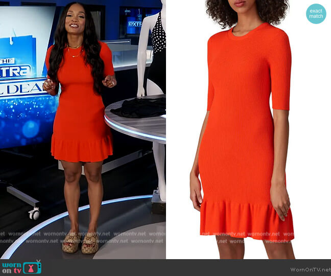 Vance Dress by A.L.C. worn by Rachel Lindsay on Extra