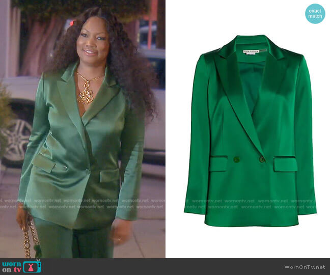 Justin Double-Breasted Blazer by Alice + Olivia worn by Garcelle Beauvais on The Real Housewives of Beverly Hills