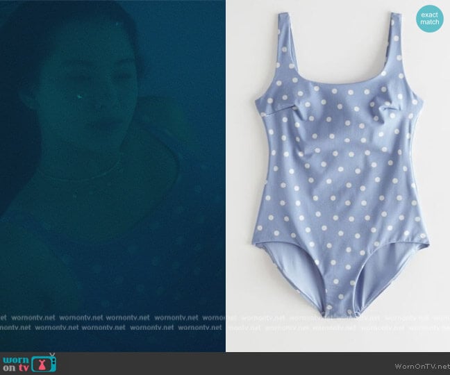 Polka Dot Swimsuit by & Other Stories worn by Belly Conklin (Lola Tung) on The Summer I Turned Pretty