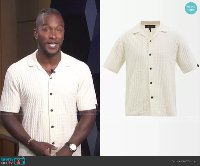 WornOnTV: Scott’s white textured shirt on Access Hollywood | Scott ...