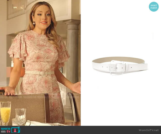 Cece Mini Leather Belt by B-Low The Belt worn by Fallon Carrington (Elizabeth Gillies) on Dynasty