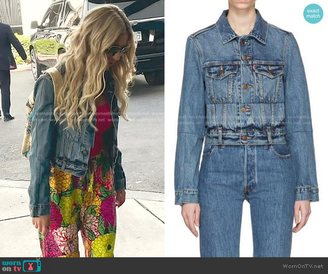  Reworked Denim Jacket by Vetements x Levi's worn by Dorit Kemsley on The Real Housewives of Beverly Hills