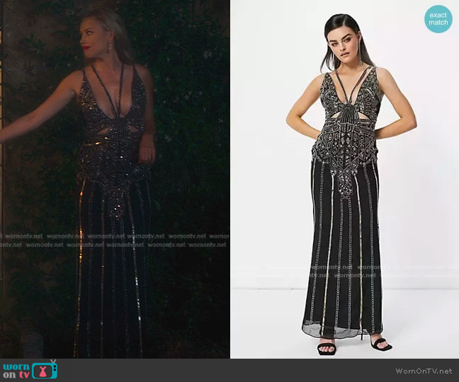 Cami Embellished Maxi Dress by Asos worn by Elinor (Gracie Dzienny) on First Kill