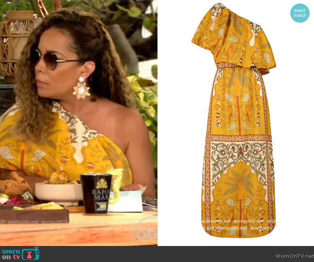 Celia From Salsa To Mambo Midi-Dress by Johanna Ortiz worn by Sunny Hostin on The View