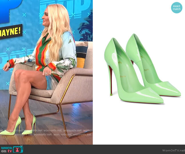 So Kate 120 Pumps by Christian Louboutin worn by Erika Jayne on E! News Daily Pop