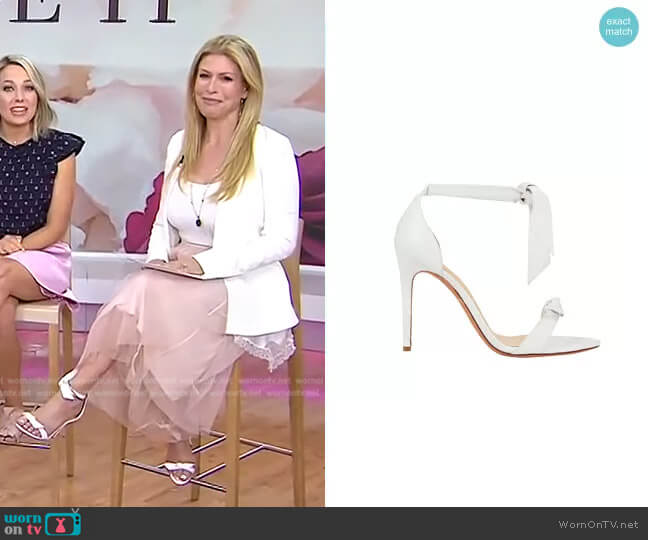 Clarita Leather Sandals by Alexandre Birman worn by Jill Martin on Today