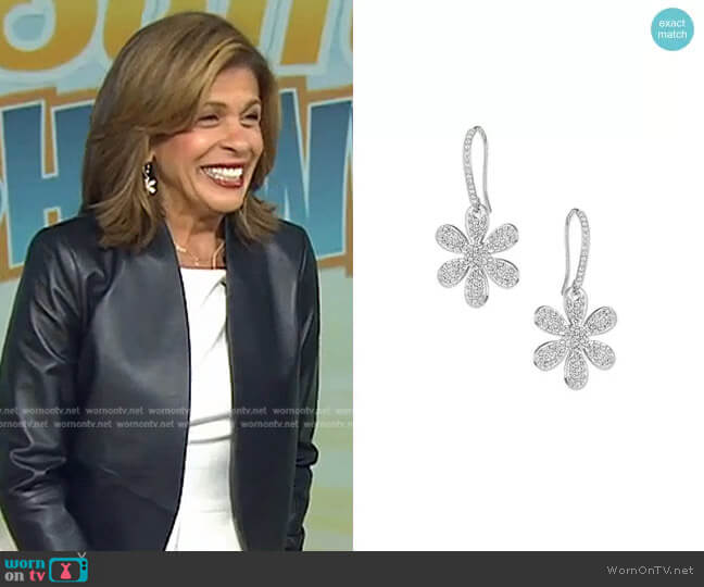 Daisy Drop Earrings by Jennifer Miller worn by Hoda Kotb on Today