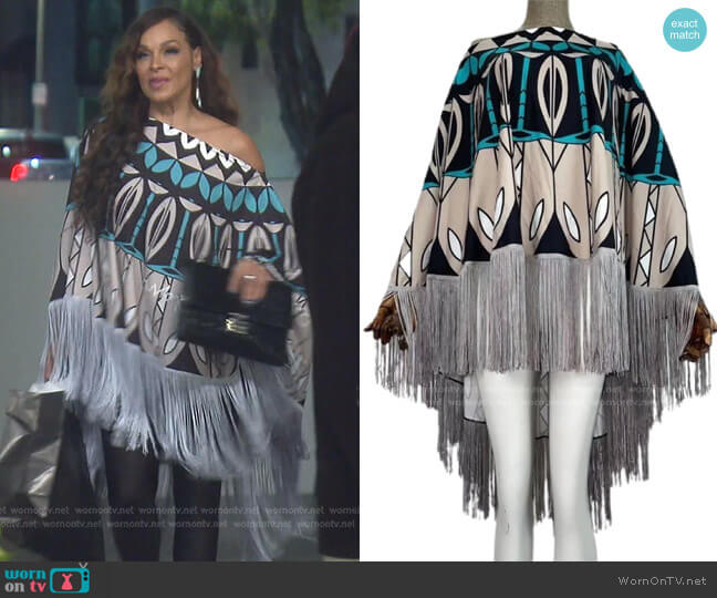Fringe Benefits Top by Sheree Elizabeth worn by Sheree Zampino on The Real Housewives of Beverly Hills