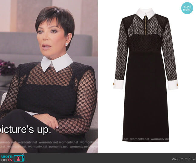 Kris Jenner wows in black bodycon gown