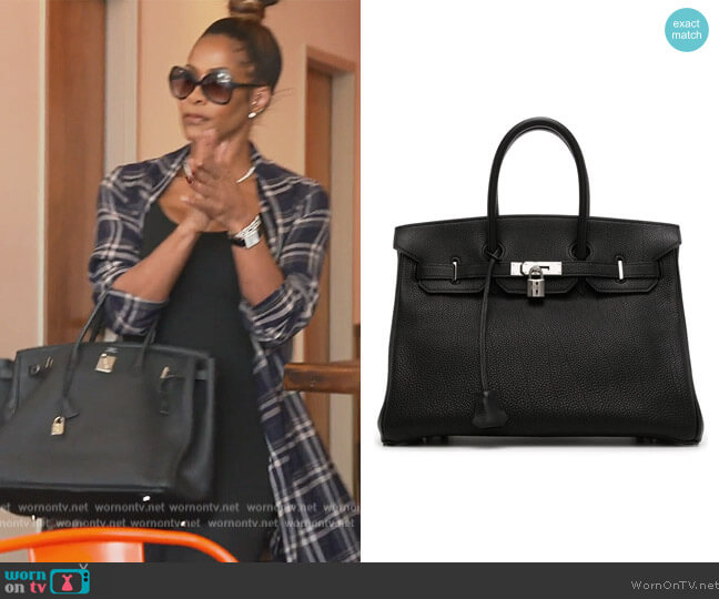 Birkin 35 Bag by Hermes worn by Sheree Whitefield on The Real Housewives of Atlanta