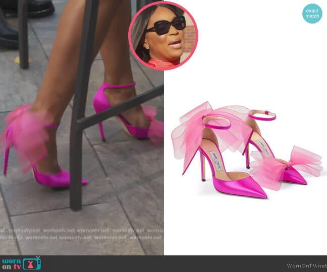 Averly 100 Heels by Jimmy Choo worn by Marlo Hampton  on The Real Housewives of Atlanta