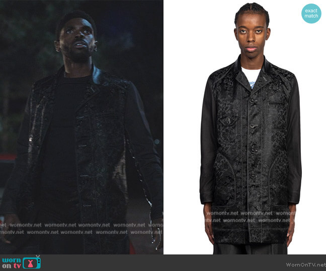 Textured Button Up Coat by Junya Watanabe worn by Tom Swift (Tian Richards) on Tom Swift