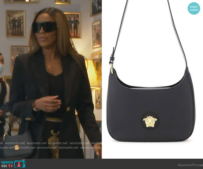 La Medusa Medium Hobo Bag by Versace worn by Caroline Brooks (Caroline Brooks) on The Real Housewives of Dubai