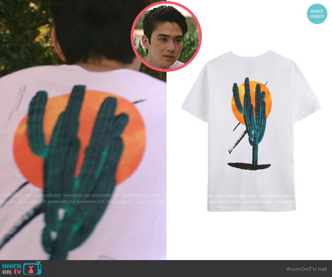 Sunset Cactus T-Shirt by Lira Clothing worn by Steven (Sean Kaufman) on The Summer I Turned Pretty