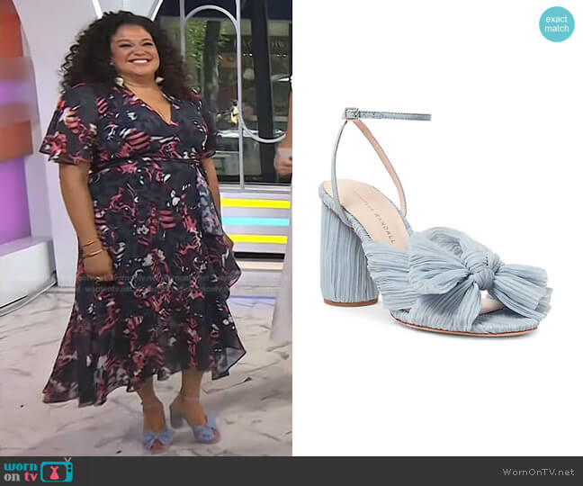 Camellia Knotted Sandal by Loeffler Randall worn by Michelle Buteau on Today