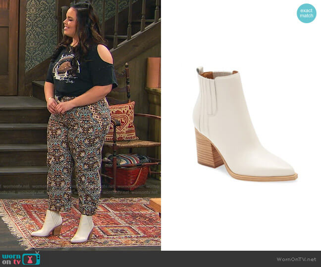  Gadri Pointed Toe Bootie by Marc Fisher worn by Lou Hockhauser (Miranda May) on Bunkd