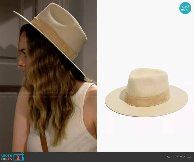 Madewell x WYETH™ Dylan Rancher Hat worn by Hope Logan (Annika Noelle) on The Bold & the Beautiful