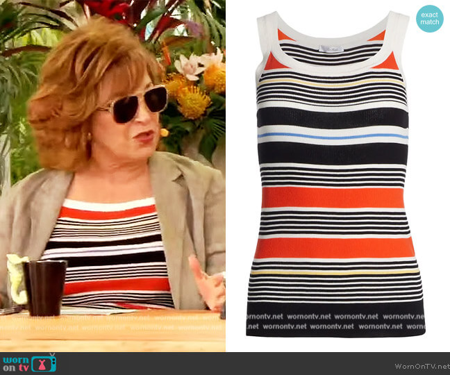 Cento Striped Tank Top by Max Mara worn by Joy Behar on The View