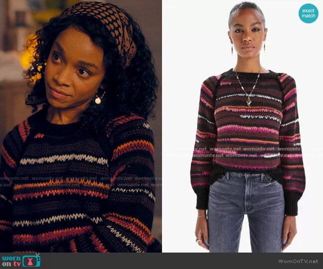 WornOnTV: Mia’s striped sweater on Love Victor | Rachel Hilson ...