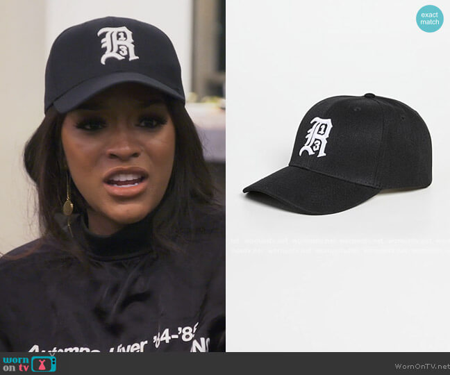 Black Logo Baseball Cap by R13 worn by Drew Sidora on The Real Housewives of Atlanta