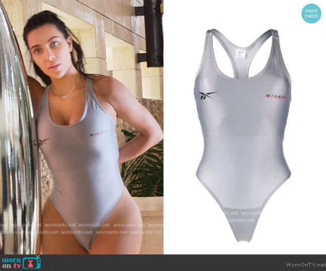 x MISBHV swimsuit by Reebok worn by Kim Kardashian (Kim Kardashian) on The Kardashians