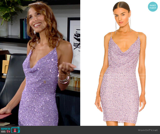 Retrofete Mindi Dress worn by Lily Winters (Christel Khalil) on The Young and the Restless