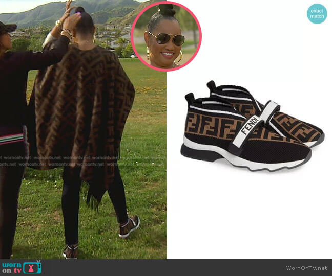 Rockoko Knit Sneaker by Fendi worn by Garcelle Beauvais on The Real Housewives of Beverly Hills