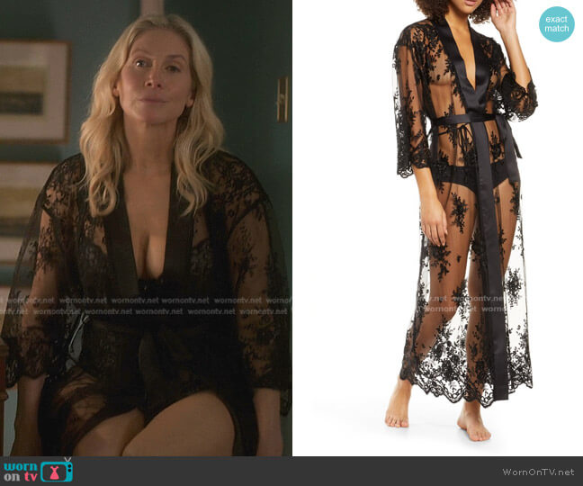 Darling Sheer Lace Robe by Rya Collection worn by Margot (Elizabeth Mitchell) on First Kill
