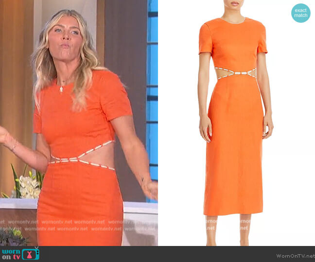 Matteo Midi Dress by Staud worn by Amanda Kloots on The Talk