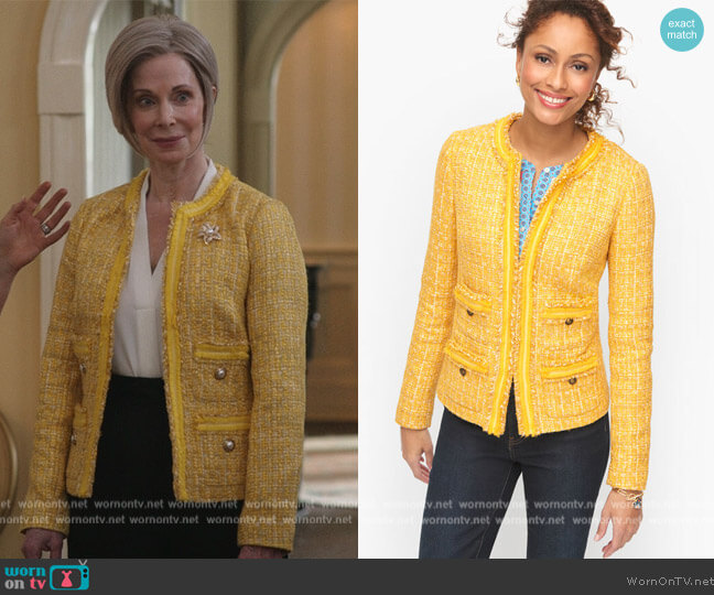Tweed Jacket by Talbots worn by Shannon Eubanks on The Summer I Turned Pretty