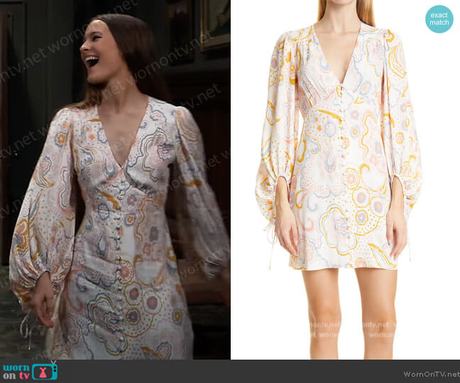 Thelia Dress by Ted Baker worn by Esme (Avery Kristen Pohl) on General Hospital