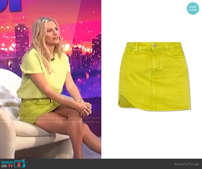 Kelly Skirt by The Attico worn by Morgan Stewart on E! News