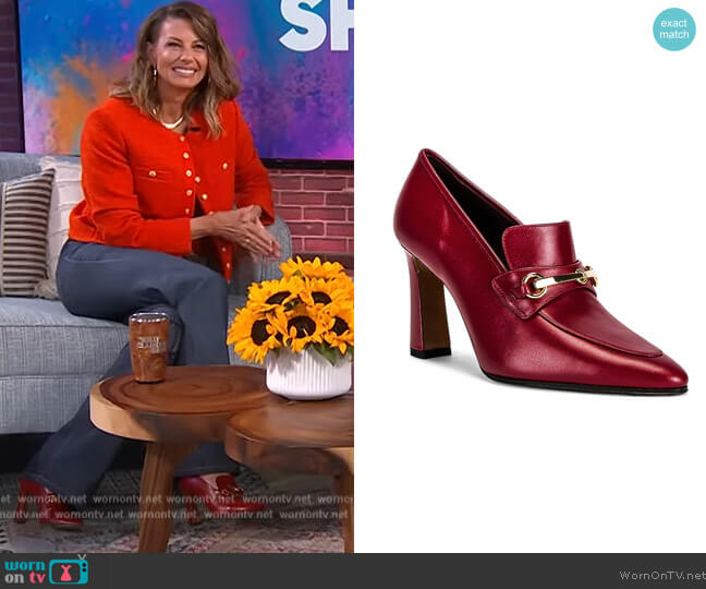 Lady Loafers by The Row worn by Faith Hill on The Kelly Clarkson Show
