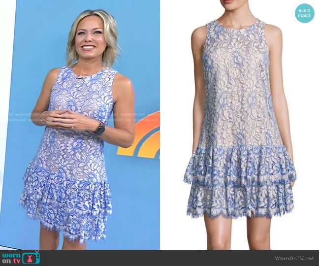 Tiered Lace Dress by Eliza J worn by Dylan Dreyer on Today