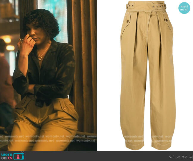 Cropped balloon-leg trousers by Ulla Johnson worn by Allison Hargreeves (Emmy Raver-Lampman) on The Umbrella Academy