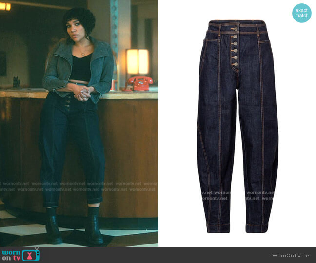 Keaton Jeans by Ulla Johnson worn by Allison Hargreeves (Emmy Raver-Lampman) on The Umbrella Academy