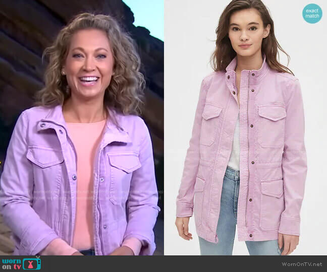 Utility Jacket by Gap worn by Ginger Zee  on Good Morning America