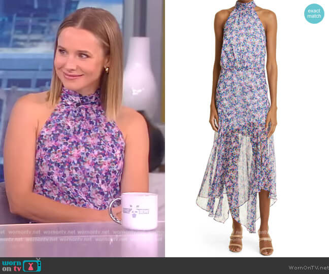 Leia Dress by Veronica Beard worn by Kristen Bell on The View