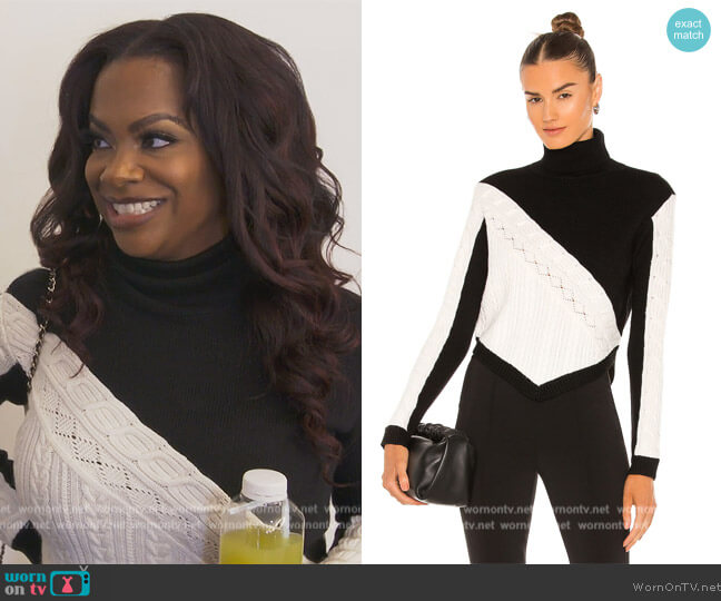 Turtleneck Sweater by Victor Glemaud worn by Kandi Burruss on The Real Housewives of Atlanta