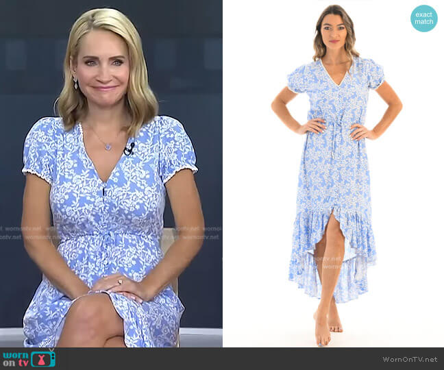 Tia Dress by Walker & Wade worn by Andrea Canning on Today