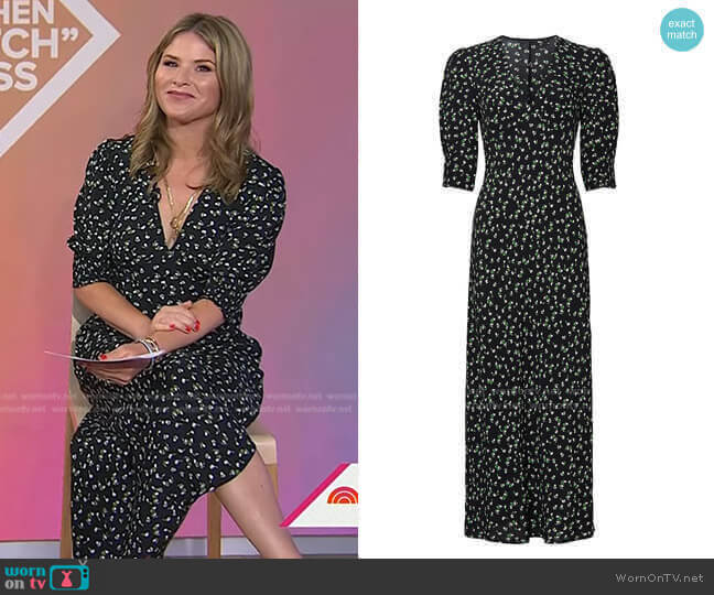 Zadie Dress by Rixo London worn by Jenna Bush Hager on Today