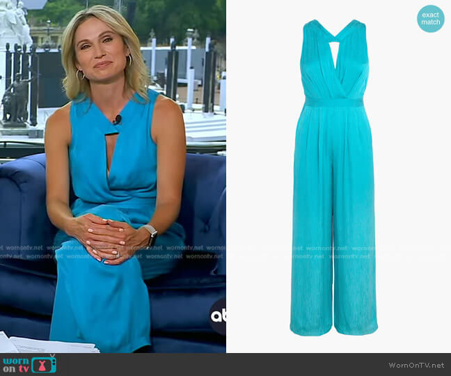 Kenzlee Jumpsuit by Adelyn Rae worn by Amy Robach on Good Morning America